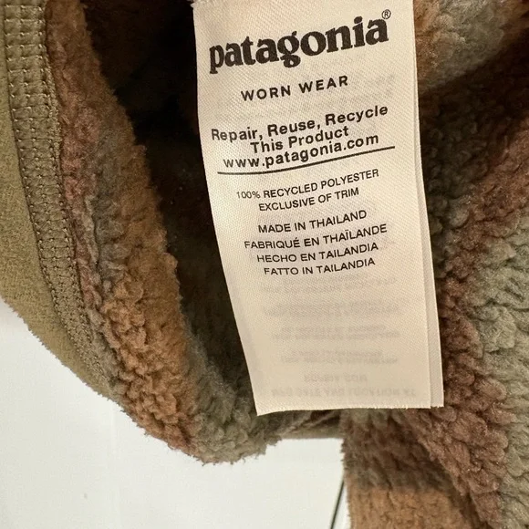 Patagonia men’s better sweater camouflage 1/4 zip